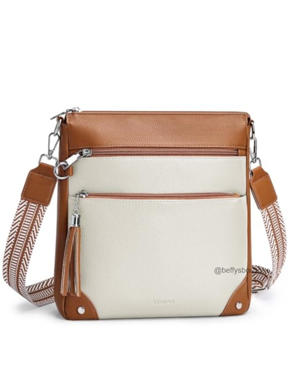 RFID Anti Theft Crossbody Purse Vegan Leather Multi-Pocket Travel Bag